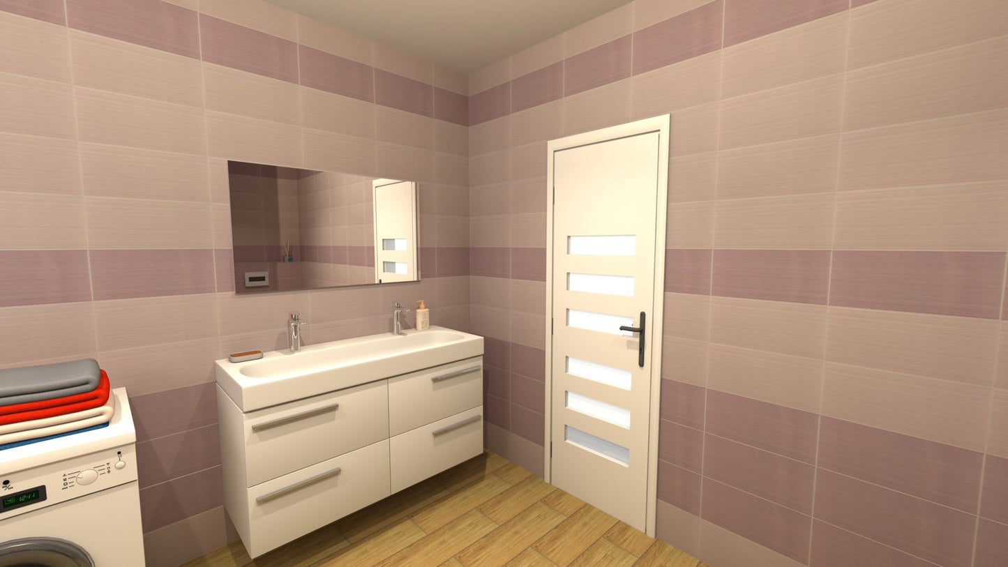 Fliese Rako Atelier Dunkelviolett 20x40