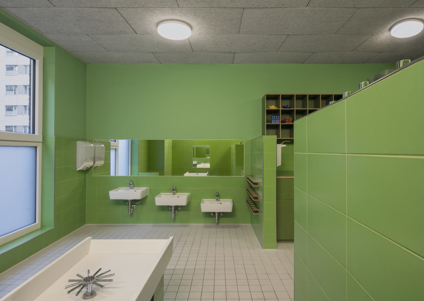 Tile Color One gelbgrün 15x15 matt