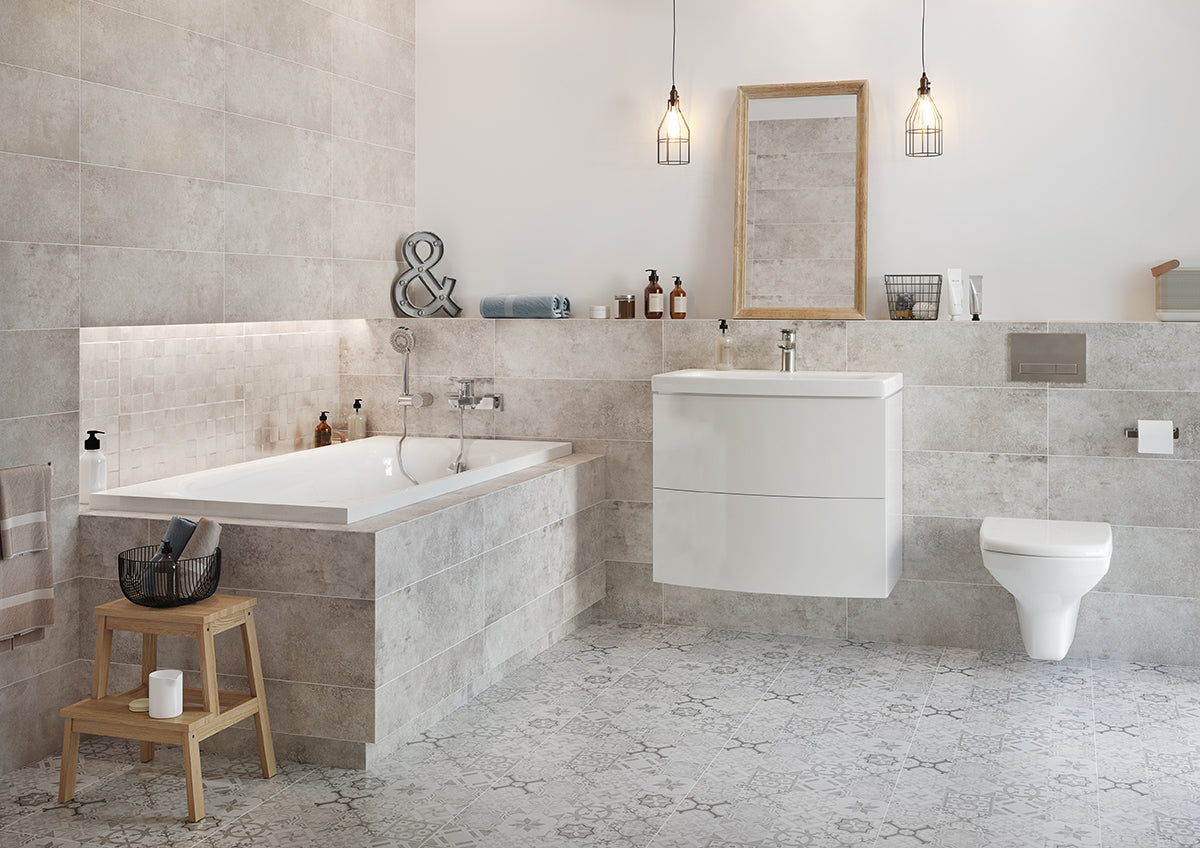 Dekor Beton-Stil Patchwork 20x60