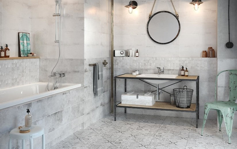 Dekor Beton-Stil Patchwork 20x60