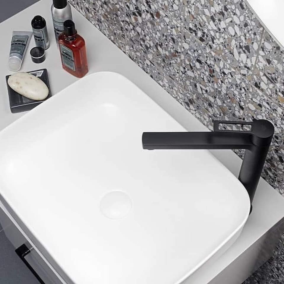 Frammenti Nero Micro 20x20 Fliese