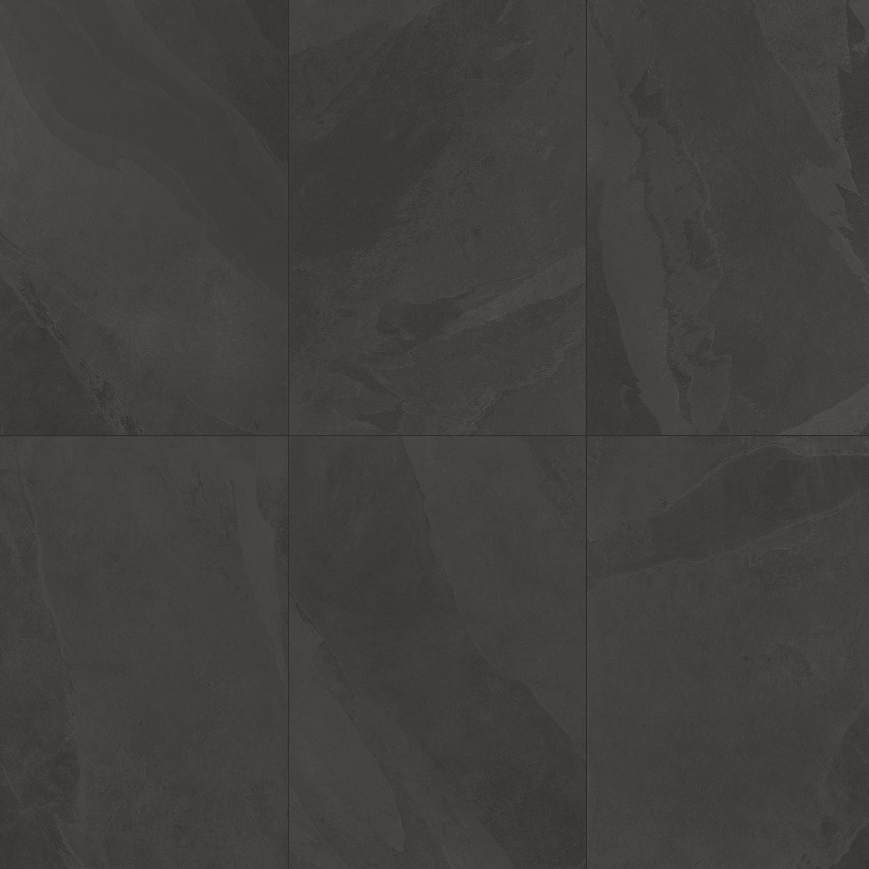 Fliese brasilianische Schieferschiene schwarz 60x60