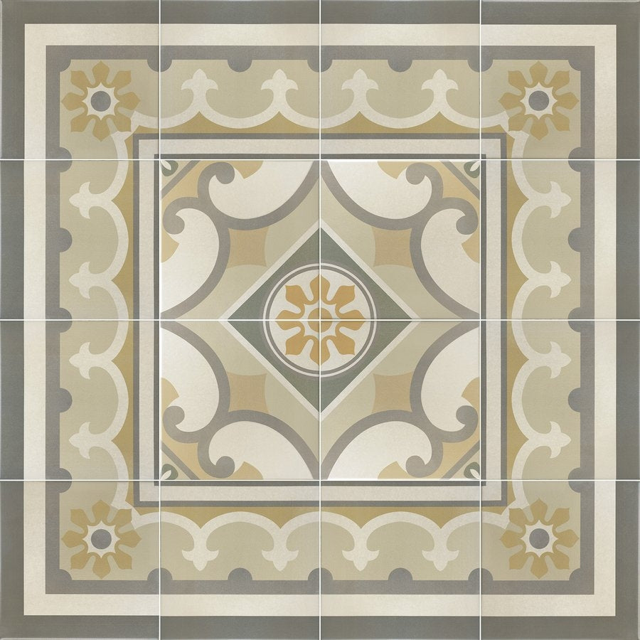 Caprice Burgund Eckfliese 20 x 20