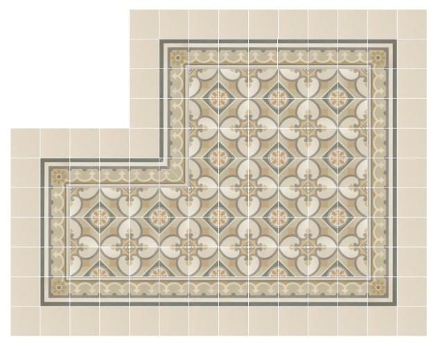 Caprice Burgund 20 x 20 Fliese