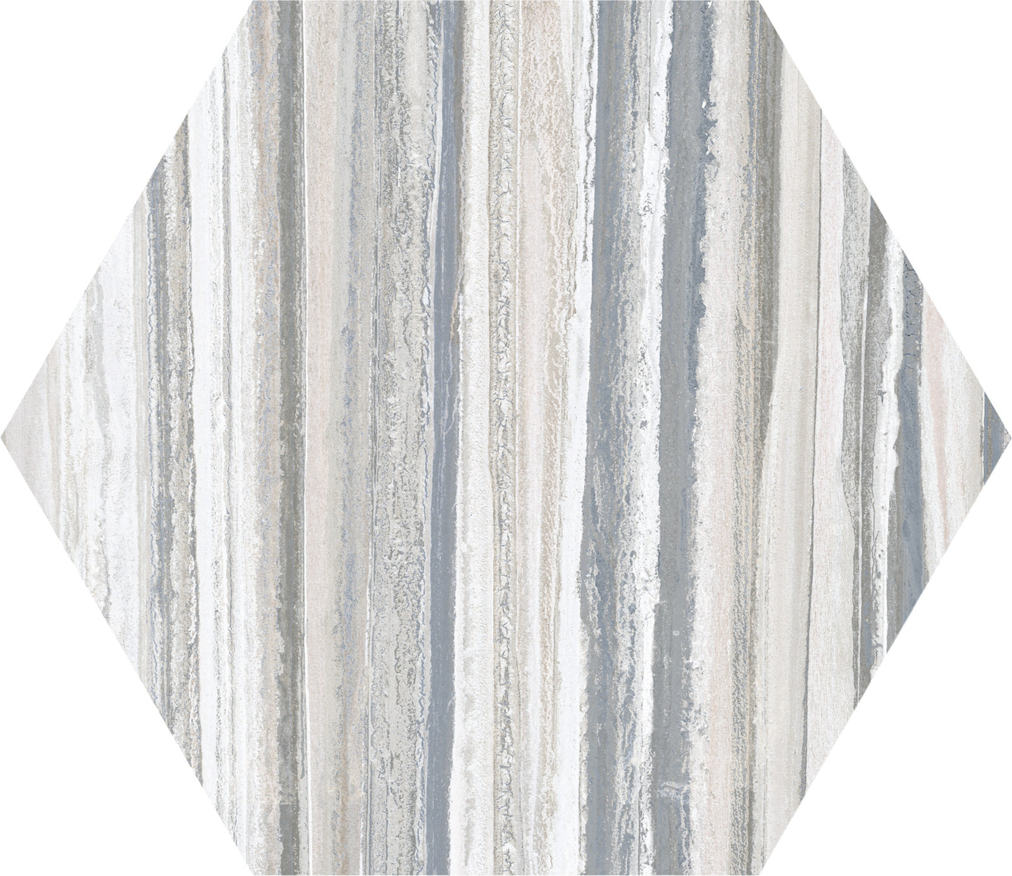 Fließgraue Hex 25-Fliese
