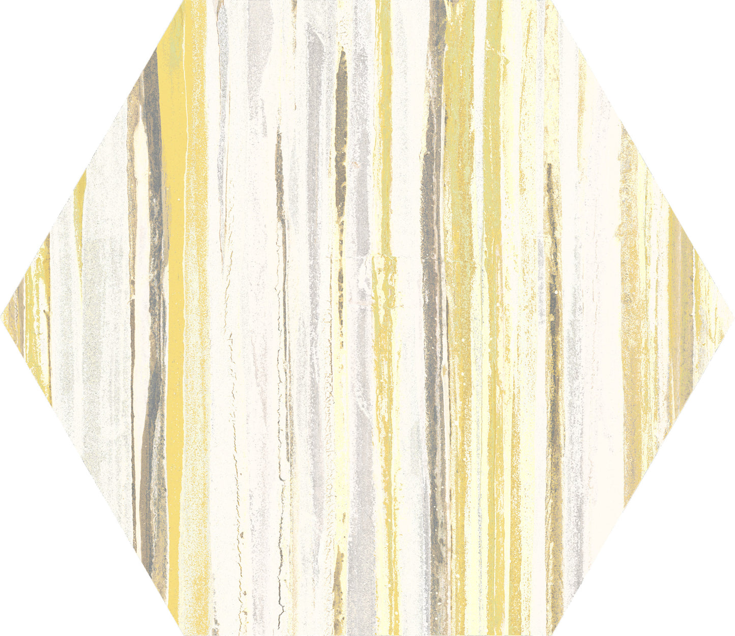 Fließende gelbe Hex 25-Fliese