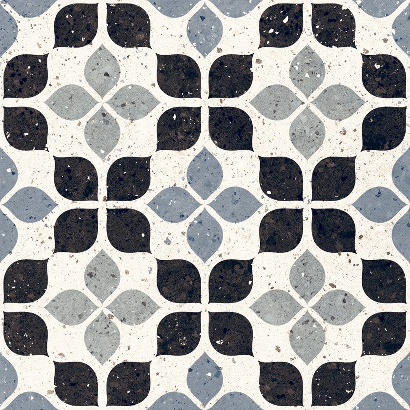 Frammenti Azzurro Fiore 20x20 Fliesen
