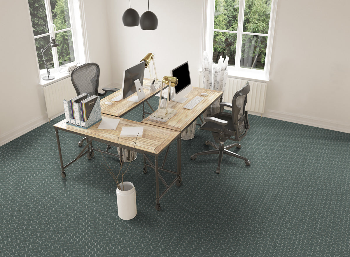 Fliese Hexa Wall Green Echo 17,3x15