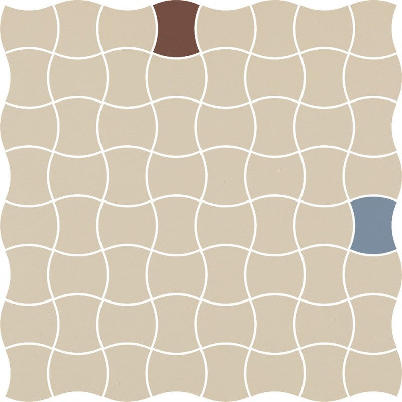 Fliese Modernizm Bianco Mosaikmix A 30,86x30,86