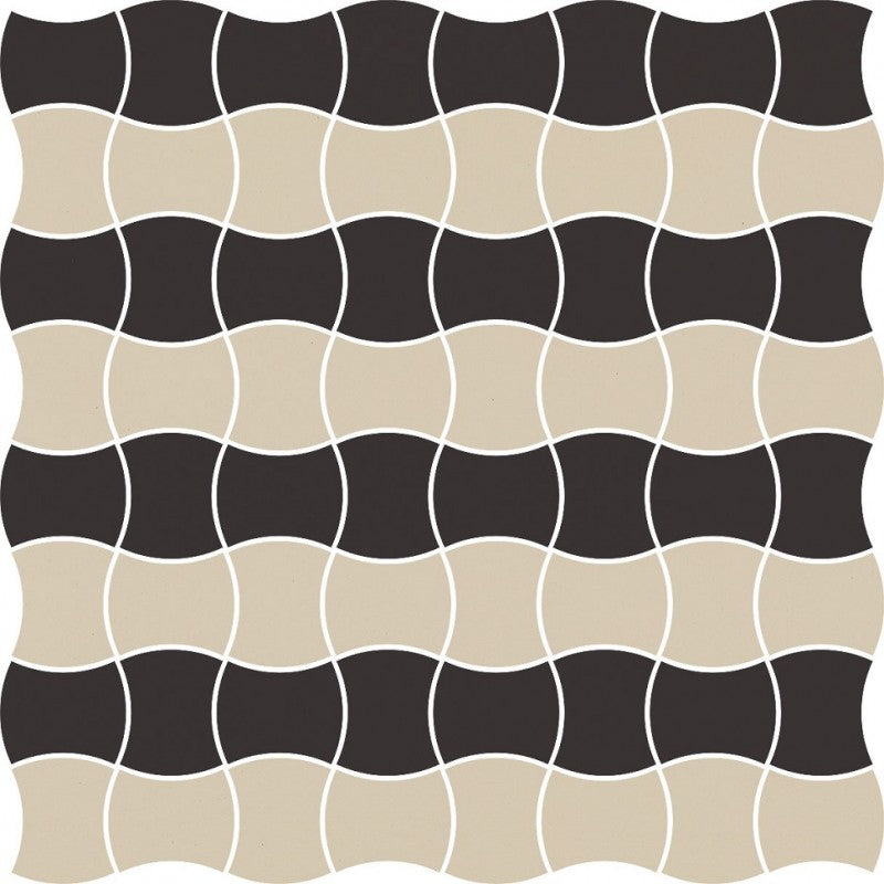 Fliese Modernizm Nero Mozaika mix B 30,86x30,86