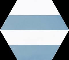 Fliese Porto Capri Blue Hex. 22x25