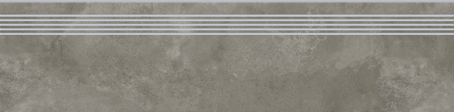 Fliese Quenos graue Treppe 30x120