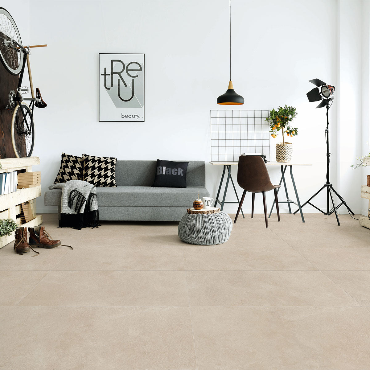Fliese Stark Creme Rect. 29,7x60