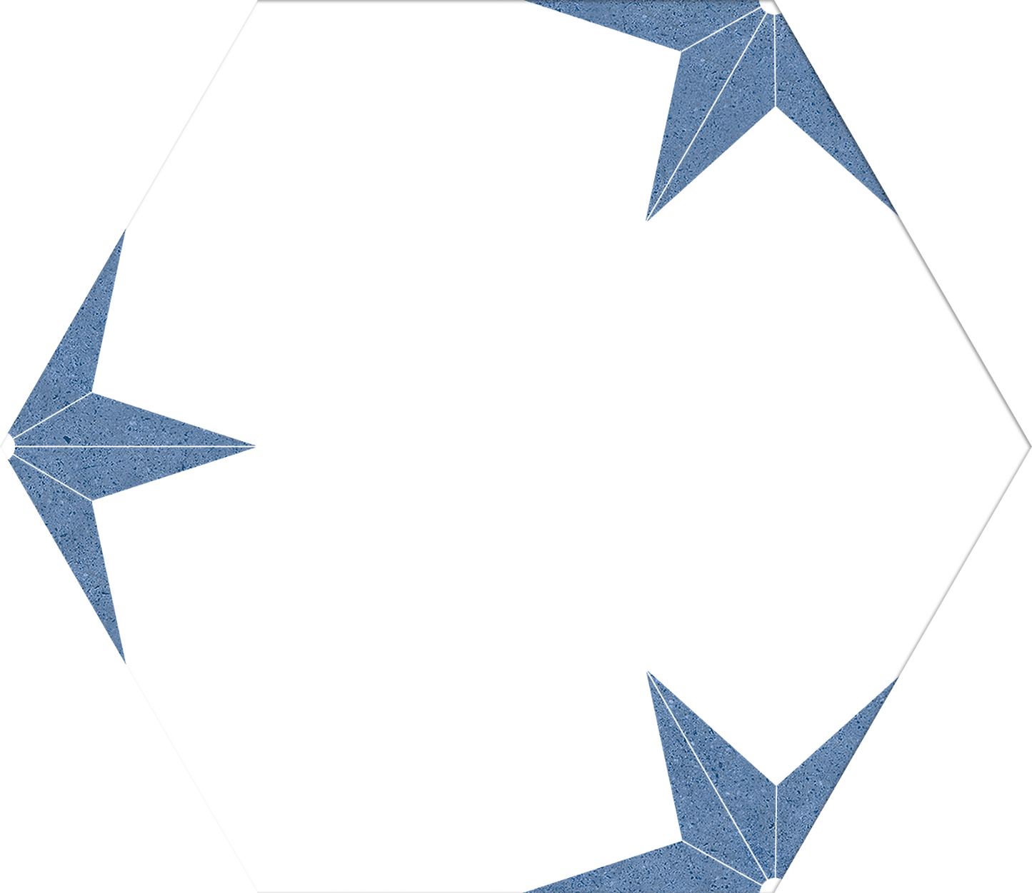 Stella Azul Hex 25 Fliese