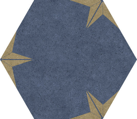 Stella Gold Hex 25 Fliese