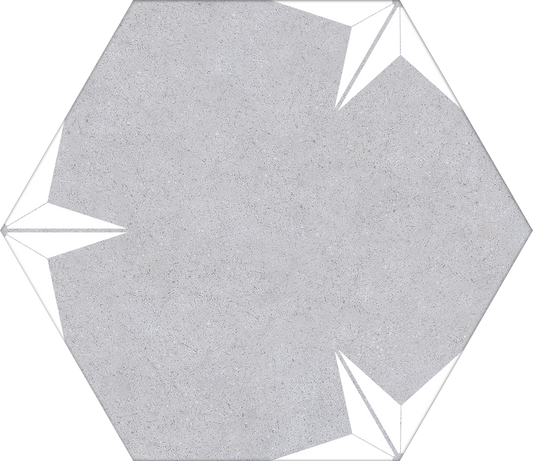 Stella Nero Mist Hex 25 Fliese