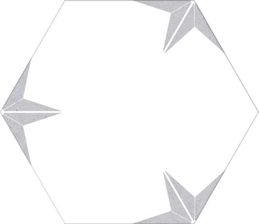 Stella Silver Hex 25 Fliese