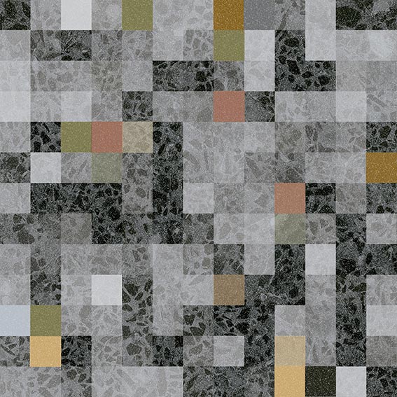 Fliese Stracciatella Granella Grafito 20x20