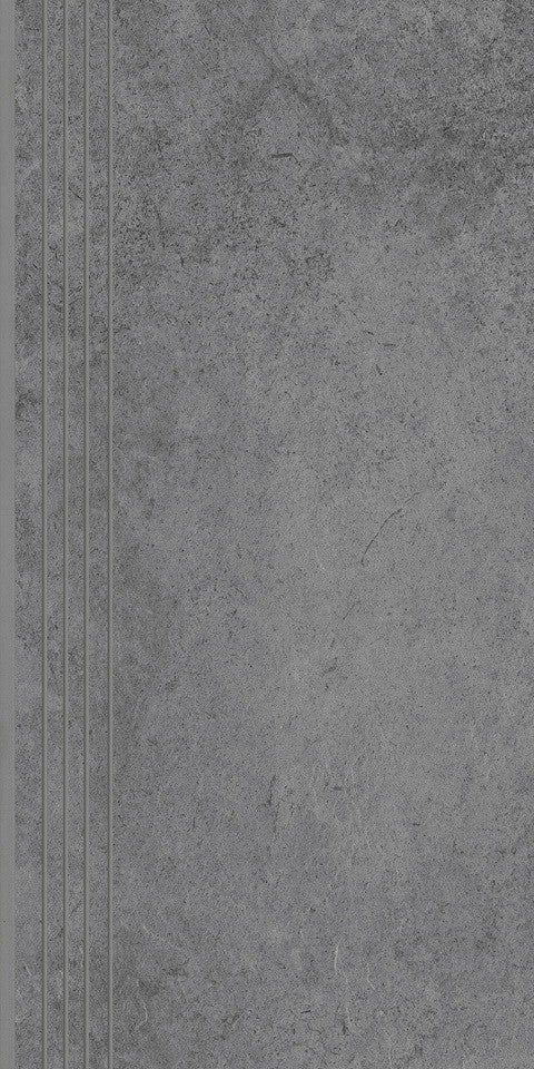 Fliesen Tacoma Grau Treppe 120x30