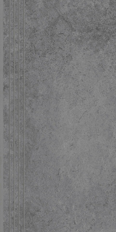 Fliesen Tacoma Grau Treppe 60x30