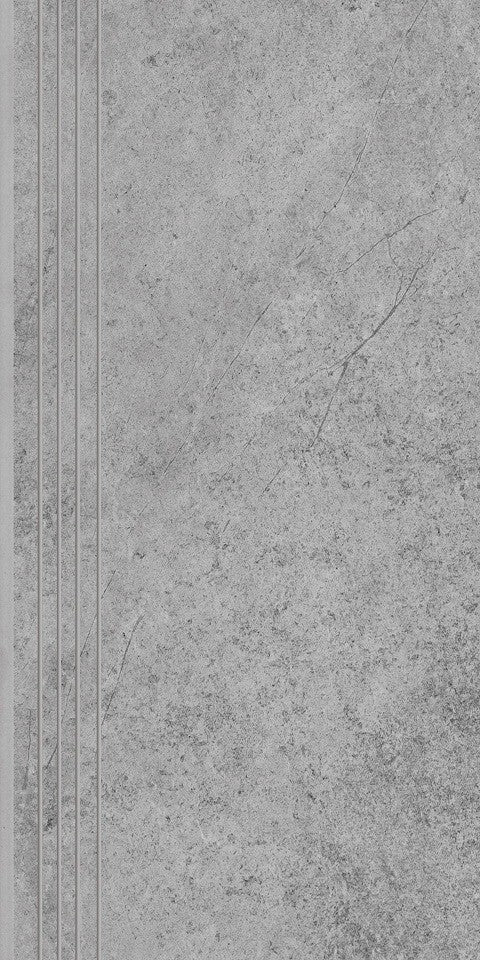 Fliesen Tacoma Silver Staircase 120x30