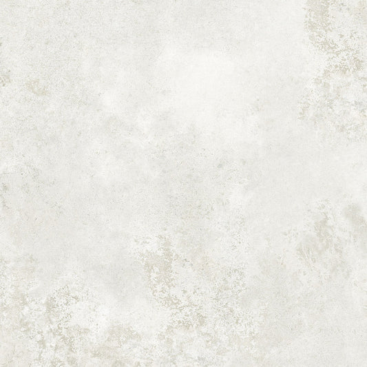 Weiße Schoßfliese von Torano. 79,8x79,8