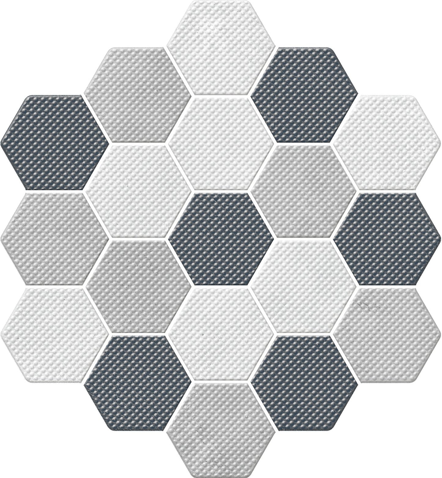 Fliese Trail Mix-Gris Dekor Sechseck 21,3x23,1
