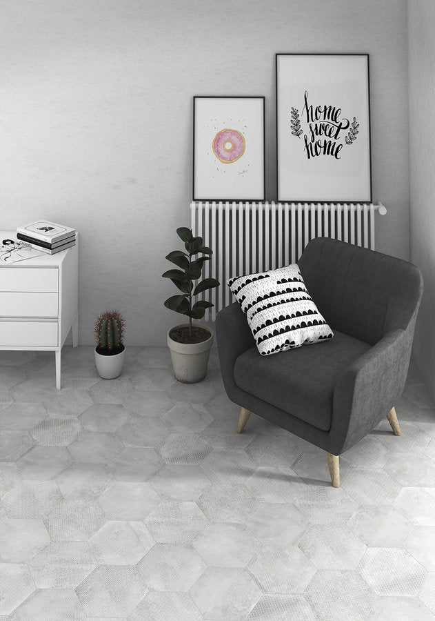 Fliese Urban Melange Silber 25,4x29,2