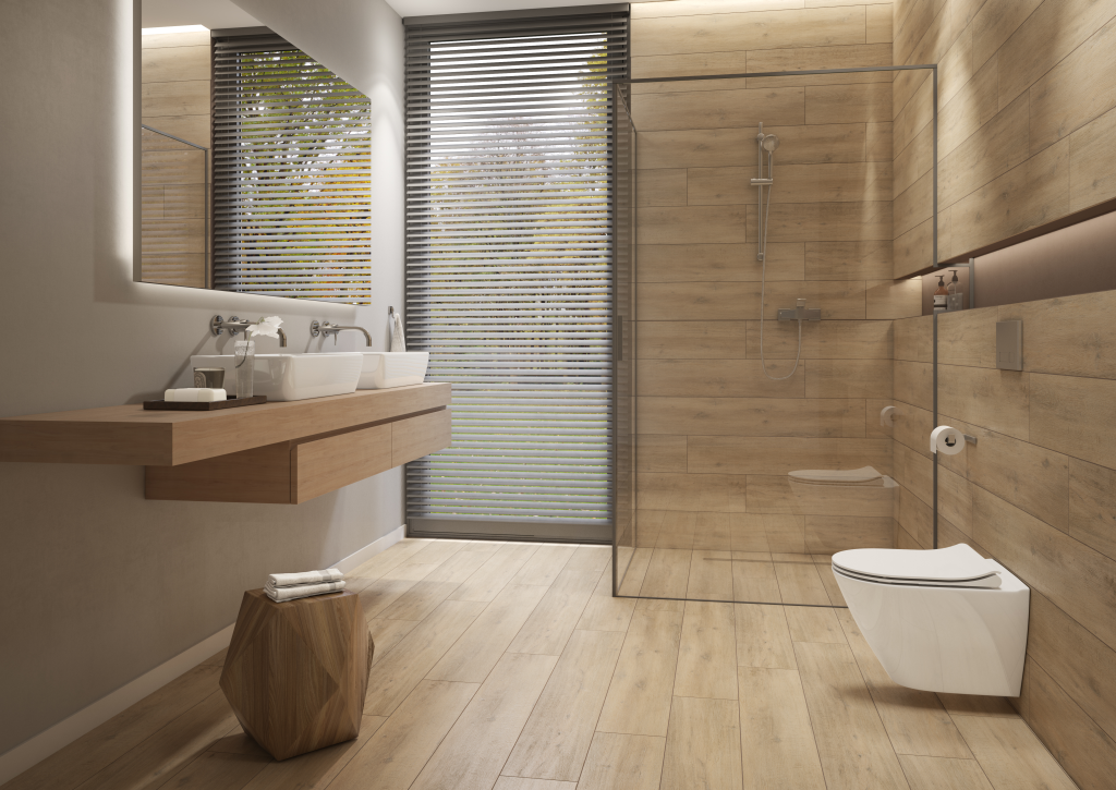 Fliese Rustic Mocca 19,8x119,8 rektifiziert.
