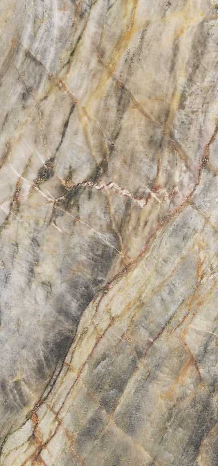 Fliese aus brasilianischem Quarzit, bernsteinfarben, matt, 60 x 120
