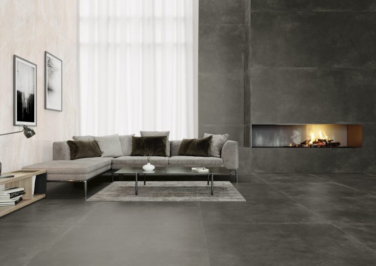 Fliese Modern Beton Graphit Lap 80x80