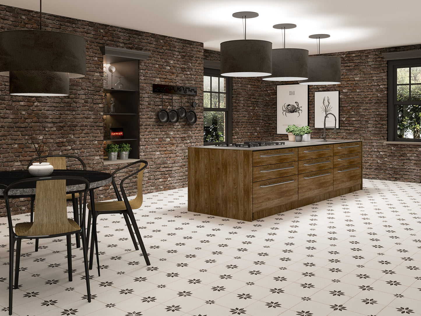 Savannah Silver 45x45 Fliese