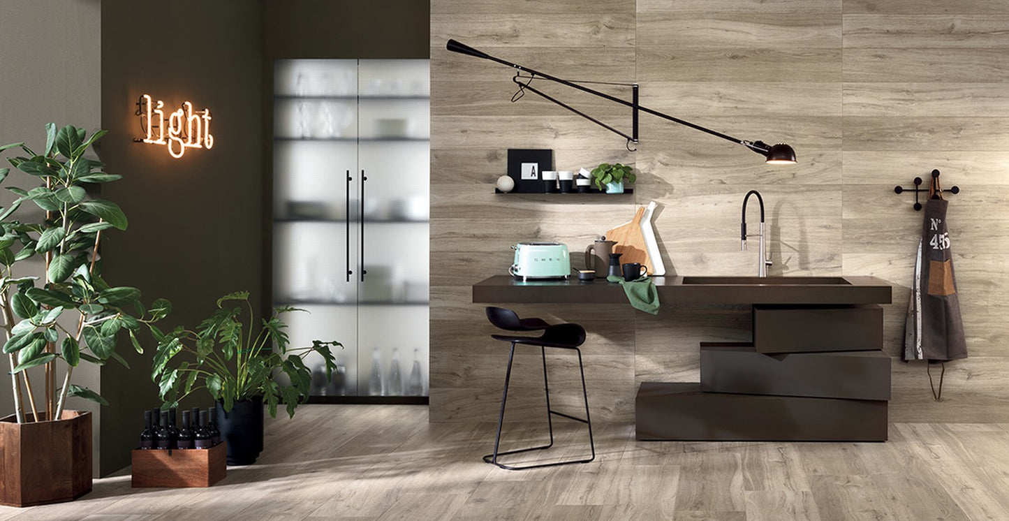 Fliese Silvis Mogano rektifiziert 20x120