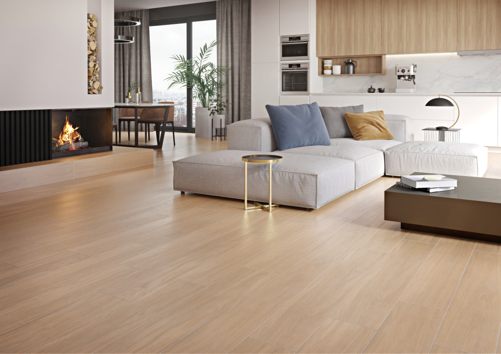 Fliese Rustic Mocca 19,8x119,8 rektifiziert.
