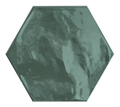 Fliese Hexa Wall Green Echo 17,3x15