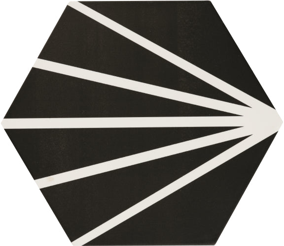 Sechseck Meraki Negro 19,8x22,8