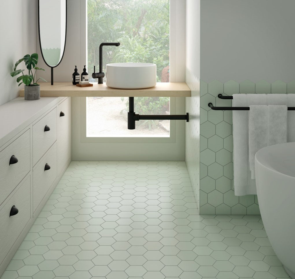 Sechseck Meraki Line Verde 19,8x22,8