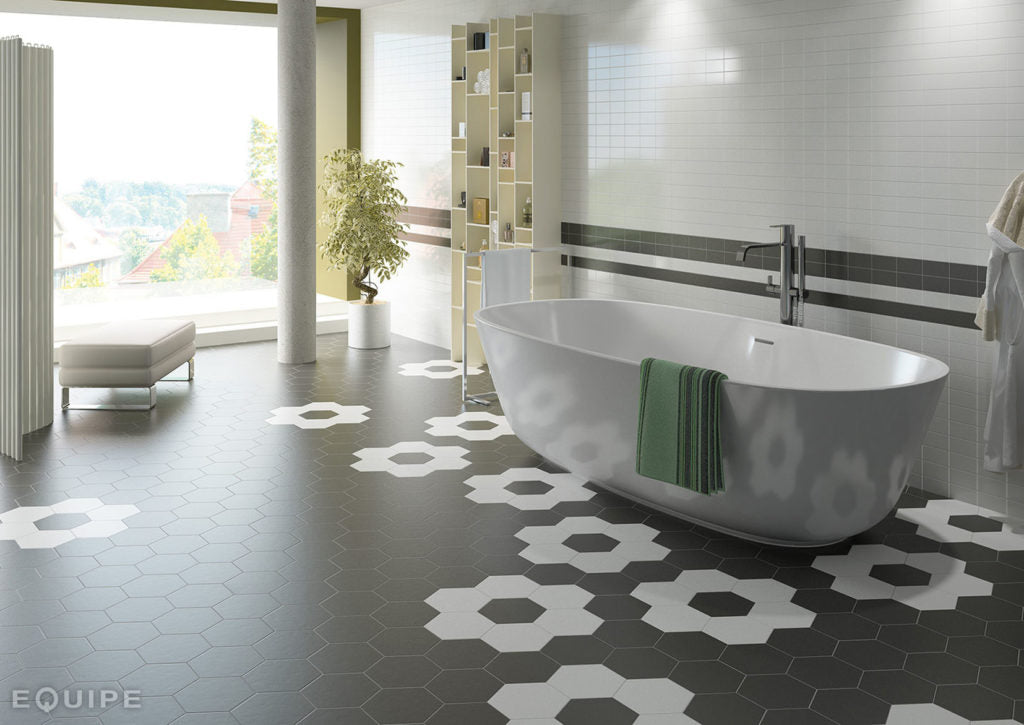 Sechseck Negro Mate Hexatile 17,5x20
