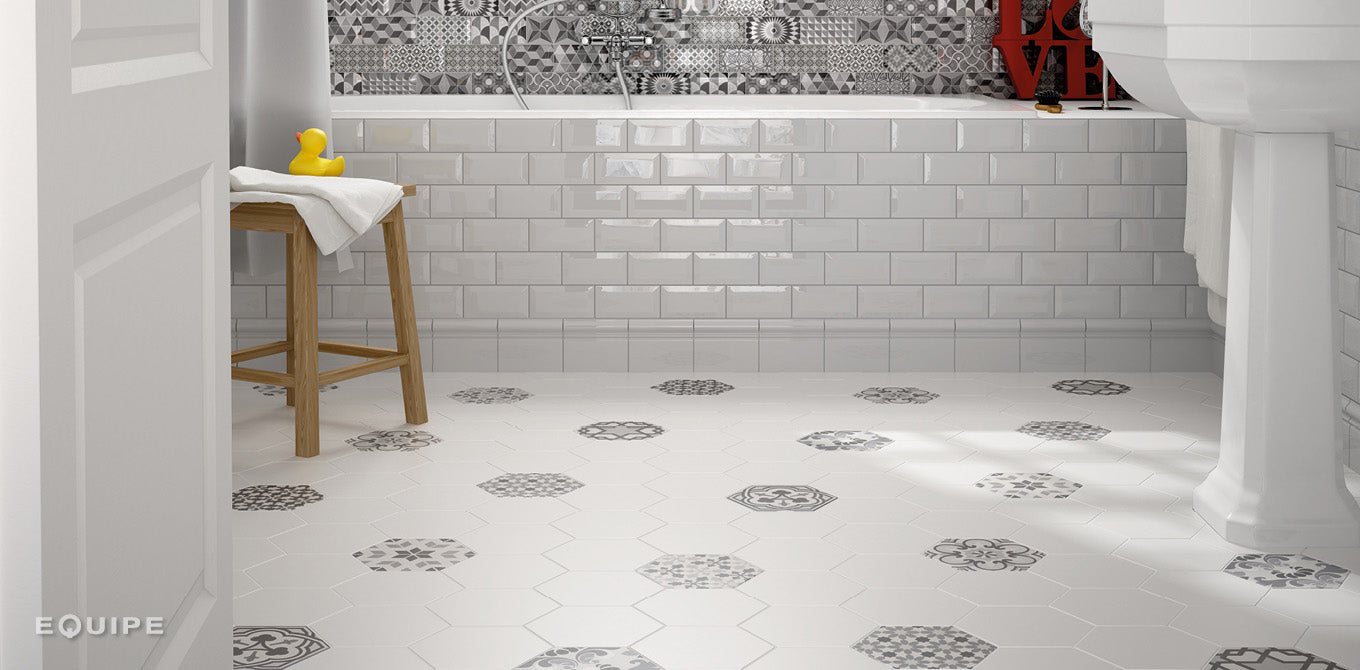 Sechseck Blanco Mate Hexatile 17,5x20