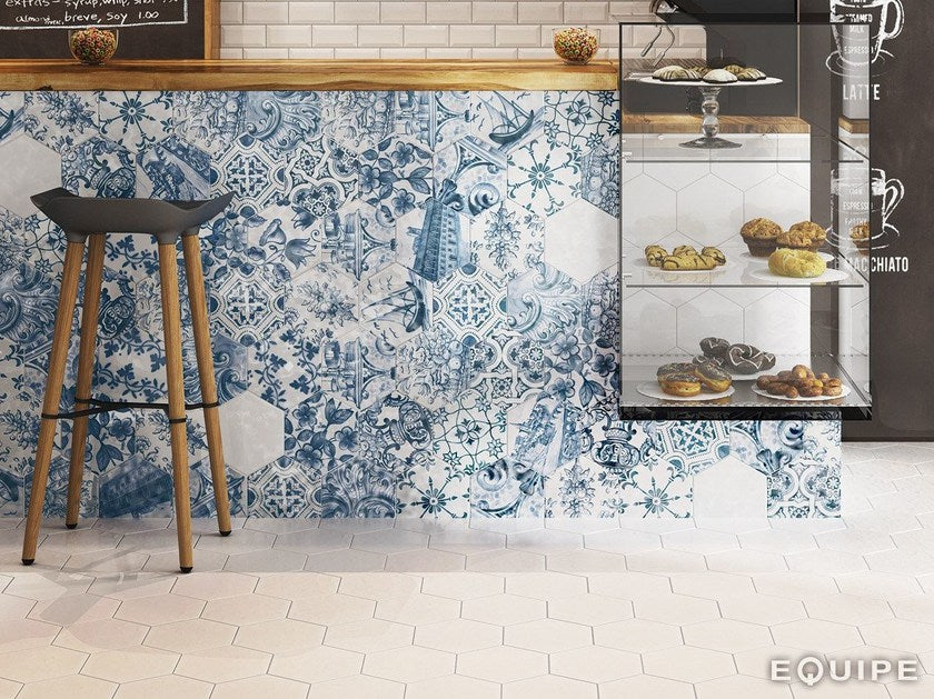 Sechseck Blanco Brillo Hexatile 17,5x20