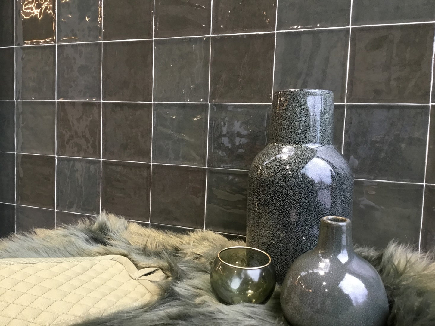 Fliese Atelier Retro Vert Emeraude 10×10