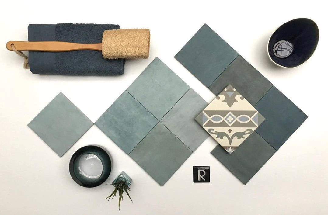 Fliese Atelier Retro Türkis 10×10