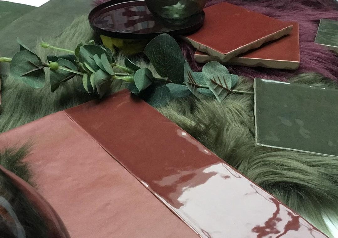 Atelier Retro Bordeaux Fliese 10x10