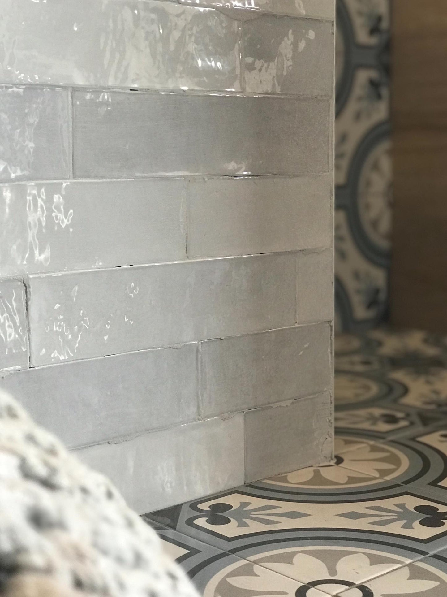 Fliese Atelier Retro Gris 6,2×25