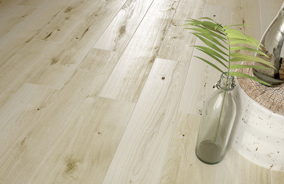 Fliese Nordic OAK Ocker 14,7x89 rektifiziert.