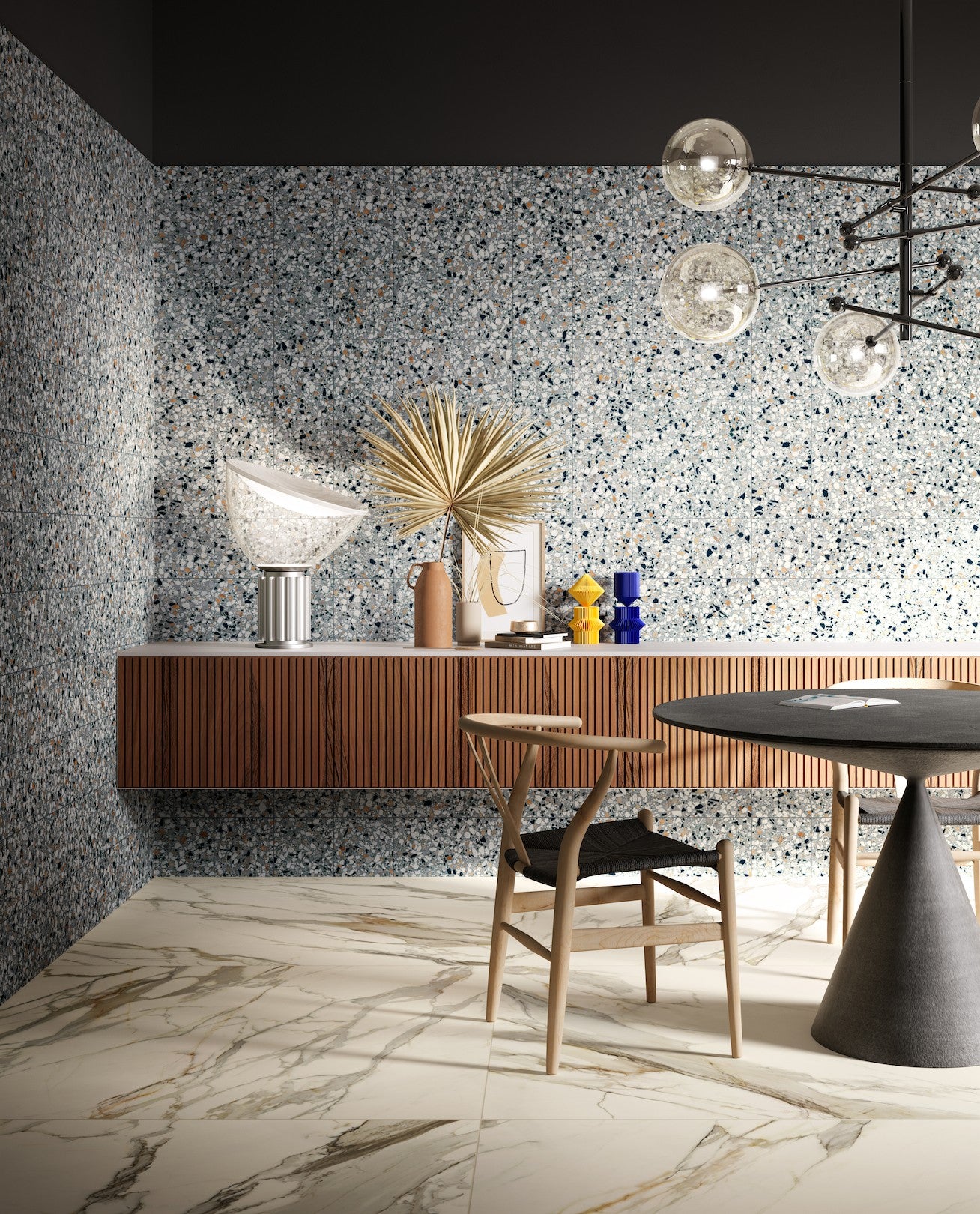 Frammenti Azzurro Micro 20x20 Fliese