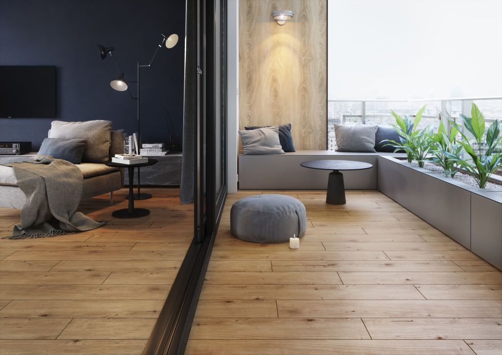 Fliese Rustic Mocca 19,8x119,8 rektifiziert.