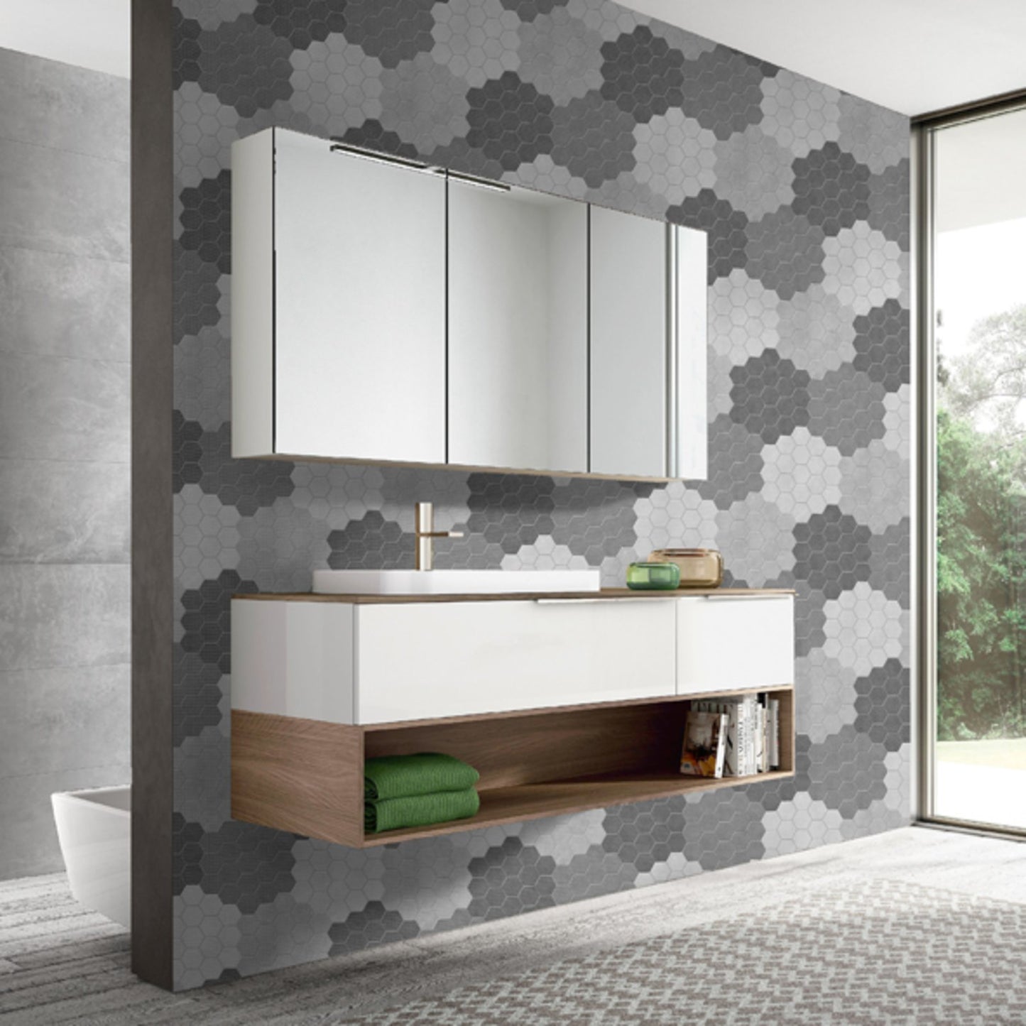 Trail Gris-Fliese 44,5x44,5