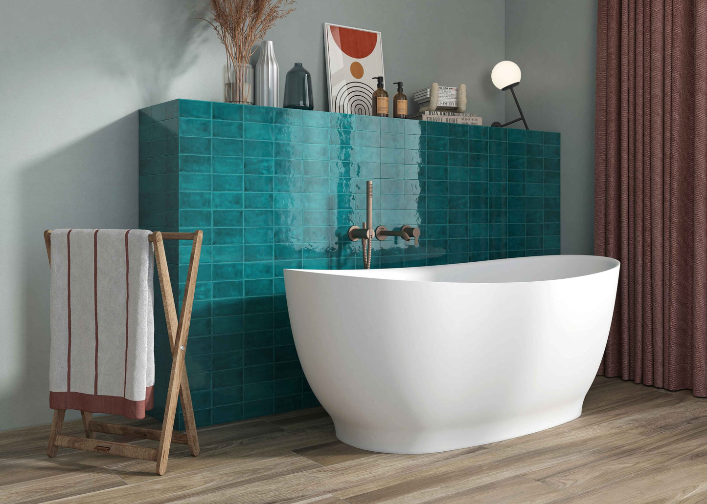 Blu Di Prussia Memory Fliese 6,5x13