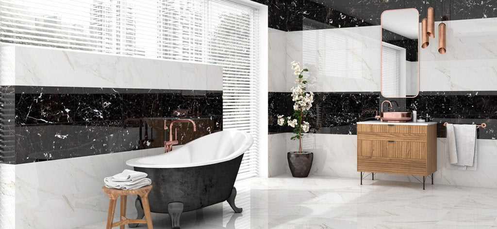 Carrara Negro-Fliese 20x60
